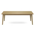 Mid Century Moden Solid Table w/ Flared Legs - Image 5