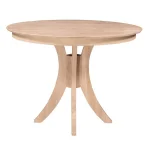 Sienna Round Solid Table Top w/ 36" Sienna Pedestal Base - T-148B-36