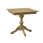 Build Your Own Pedestal Table w/ 36" Square Tabletop w/ Reverse Bevel Edge - Image 12