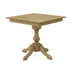Build Your Own Pedestal Table w/ 36" Square Tabletop w/ Reverse Bevel Edge - Image 27
