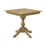 Build Your Own Pedestal Table w/ 36" Square Tabletop w/ Reverse Bevel Edge - Image 37