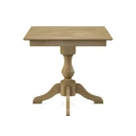Build Your Own Pedestal Table w/ 36" Square Tabletop w/ Reverse Bevel Edge - Image 5