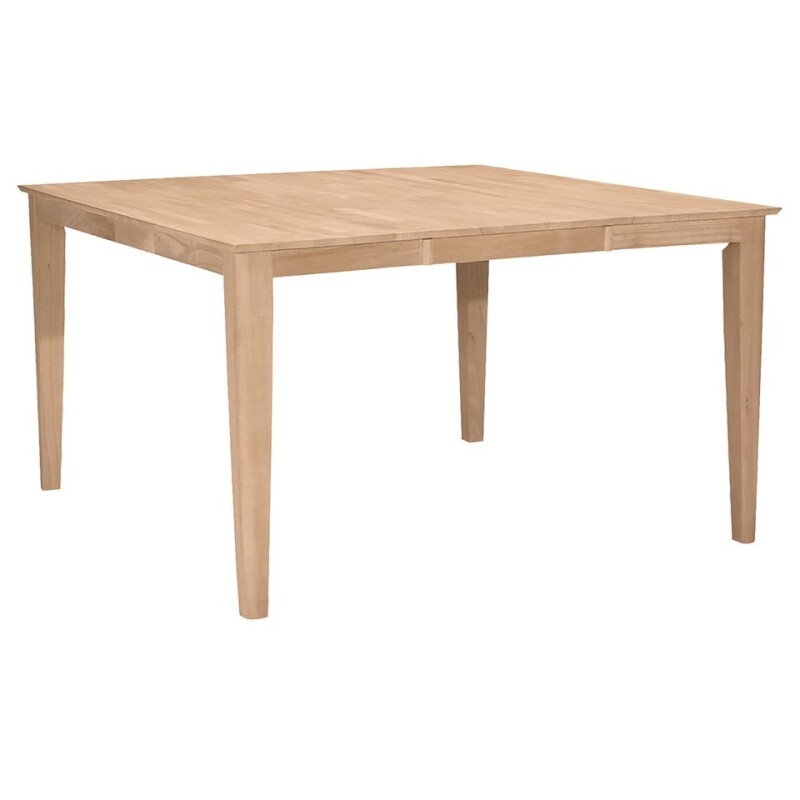 36 x 54" Butterfly Leaf Extension Table Top w/ 36" Shaker Legs - T-3654XBT
