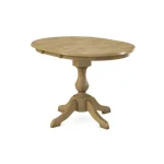 Build Your Own Pedestal Table w/ 36 x 48" Extension Tabletop w/Half Bullnose Edge - Image 10