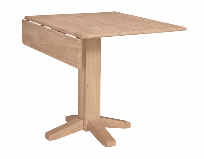 Square Drop Leaf Pedestal Table