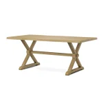 Farmhouse Live Edge Table Top w/ Farmhouse Trestle Base - T-4074A - Image 8