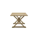 Farmhouse Live Edge Table Top w/ Farmhouse Trestle Base - T-4074A - Image 14