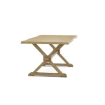 Farmhouse Live Edge Table Top w/ Farmhouse Trestle Base - T-4074A - Image 15