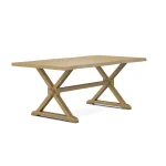 Farmhouse Live Edge Table Top w/ Farmhouse Trestle Base - T-4074A - Image 18
