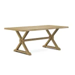 Farmhouse Live Edge Table Top w/ Farmhouse Trestle Base - T-4074A - Image 19