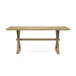 Farmhouse Live Edge Table Top w/ Farmhouse Trestle Base - T-4074A - Image 23