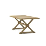 Farmhouse Live Edge Table Top w/ Farmhouse Trestle Base - T-4074A - Image 30