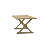 Farmhouse Live Edge Table Top w/ Farmhouse Trestle Base - T-4074A - Image 31