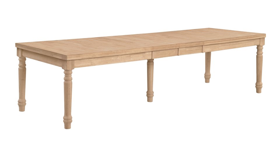 Farmhouse Large Extension Table Top w/ Turned Legs (Set of 5) - T-42120XXT