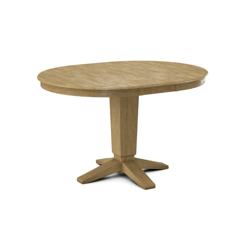 Build Your Own Pedestal Table w/ 42" x 54" Round Extension Tabletop