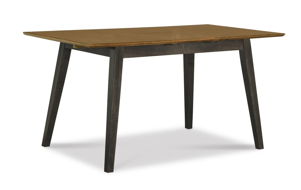 Dining Essentials - Mid-Century Modern Extension Table in Hickory and Coal