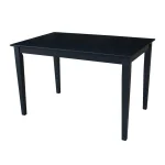 Dining Essentials - 30x48'' Square Table w/ 30'' Shaker Legs in Black - T46-3048T