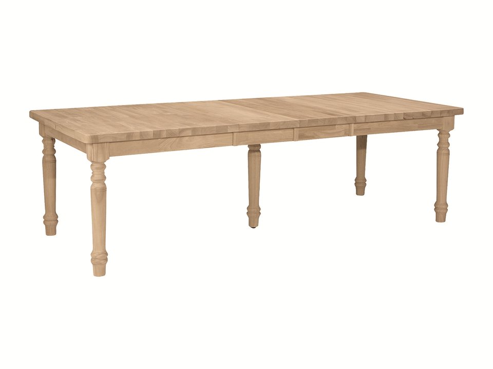 Farmhouse Solid Thick Table Top w/ Turned Legs (Set of 5) - T-51B