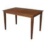Dining Essentials - 30x48'' Square Table Top w/ 30''H Shaker Legs in Espresso - T581-3048T