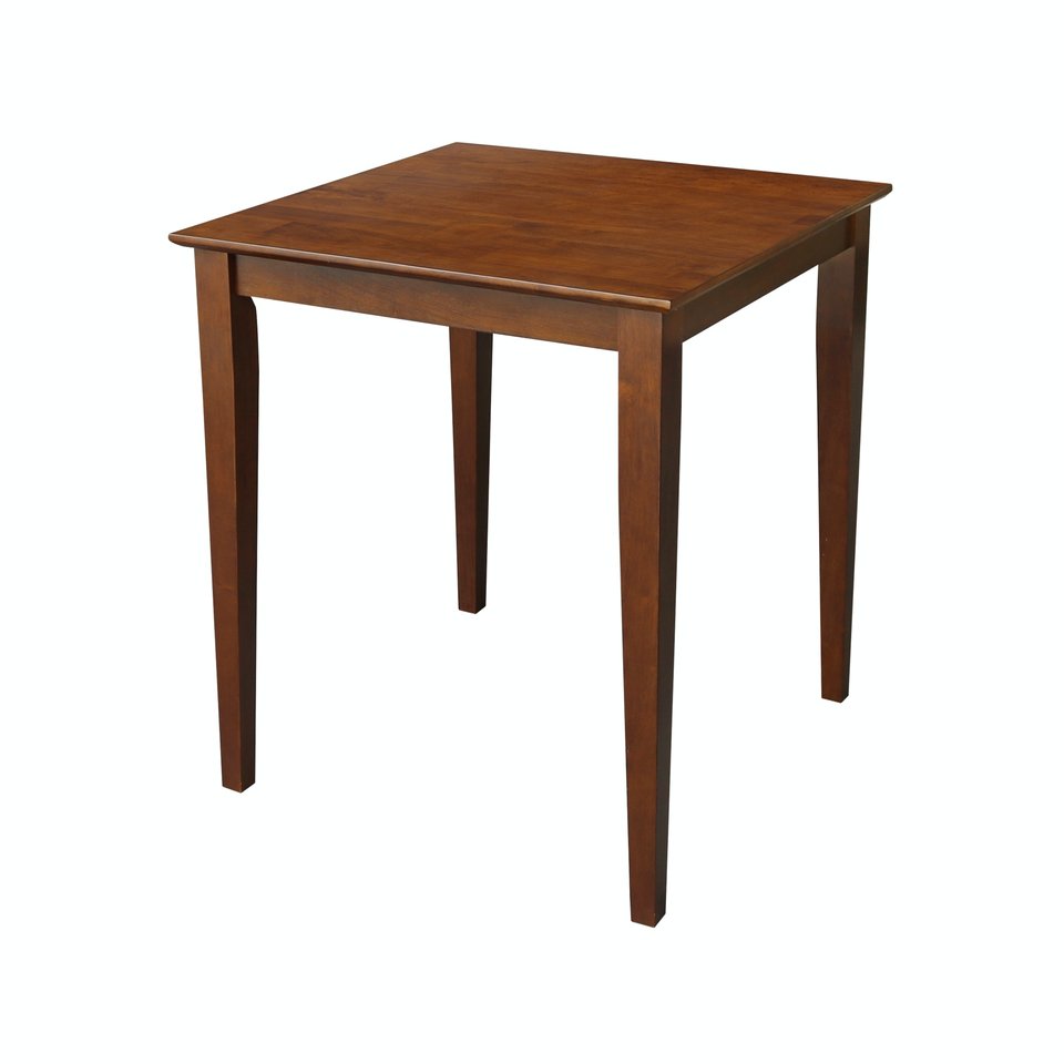 Dining Essentials - 30'' Square Table Top w/ 36''H Shaker Legs in Espresso - T581-36S