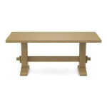 Trestle Solid Table Top w/ Trestle Table Base - T-7236T - Image 5