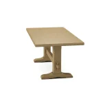 Trestle Solid Table Top w/ Trestle Table Base - T-7236T - Image 13
