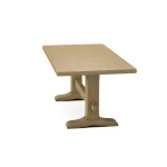 Trestle Solid Table Top w/ Trestle Table Base - T-7236T - Image 31