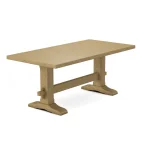 Trestle Solid Table Top w/ Trestle Table Base - T-7236T - Image 36