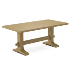 Trestle Solid Table Top w/ Trestle Table Base - T-7236T - Image 37