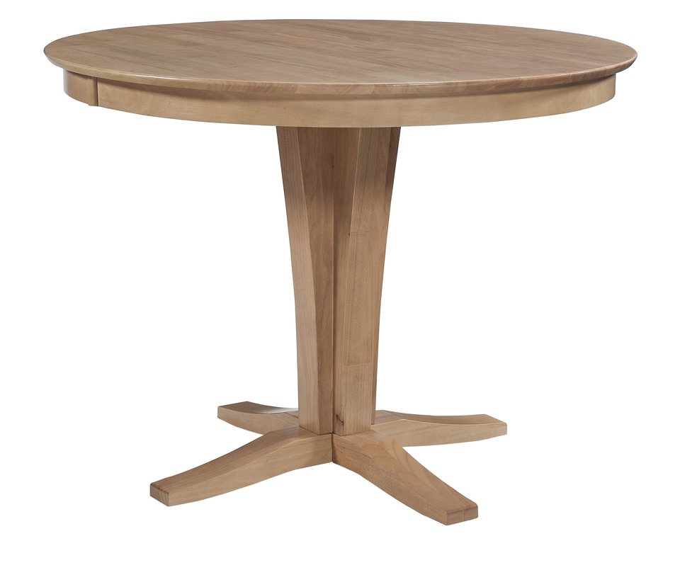 Cosmopolitan Collection - 48" Siena Solid Top w/ 36"Verona Pedestal in Honey - T97-148RT