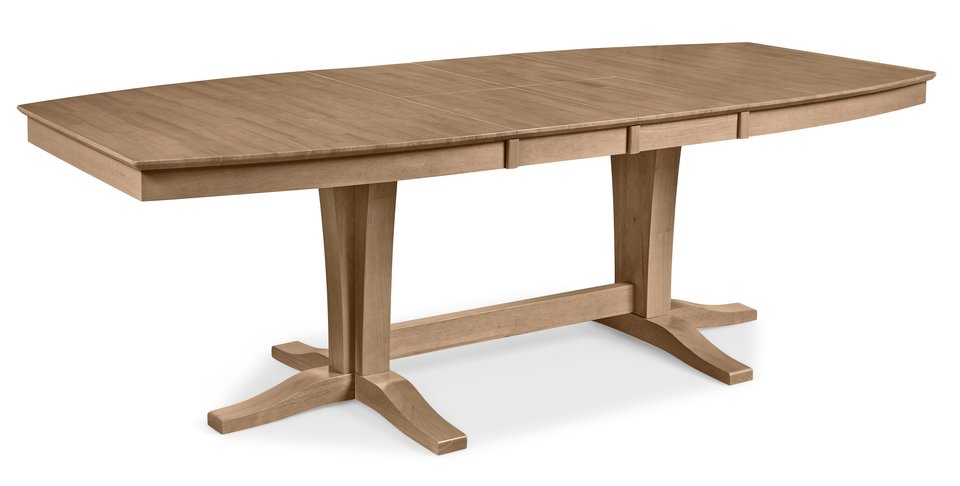 Cosmopolitan Collection - Extension Table Top and Double Pedestal Base in Honey - T97-4096XXT