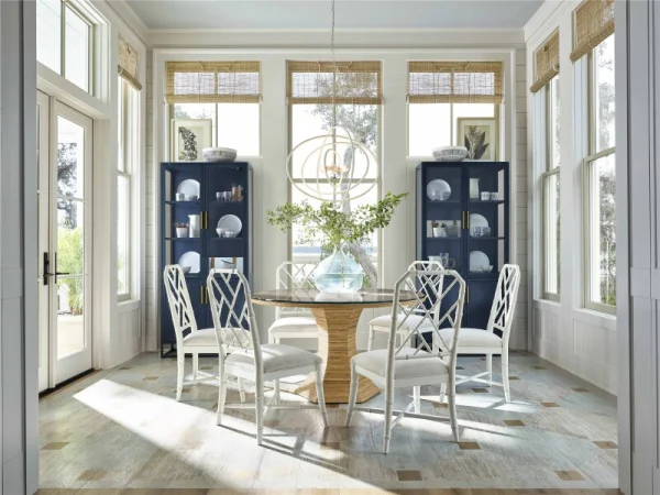 Getaway Coastal Living Home Collection Santorini Tall Metal Kitchen Cabinet - Image 3
