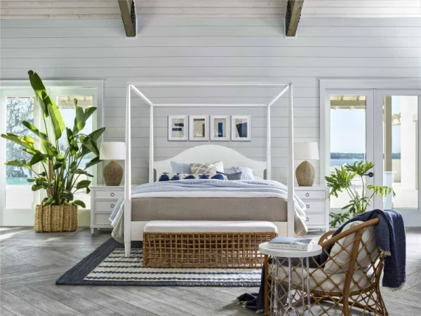 Getaway Coastal Living Home Collection Rattan Bench - Image 3
