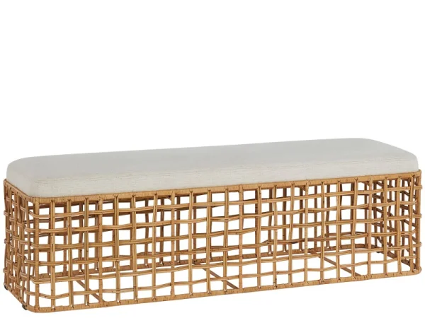 Getaway Coastal Living Home Collection Rattan Bench - Image 5