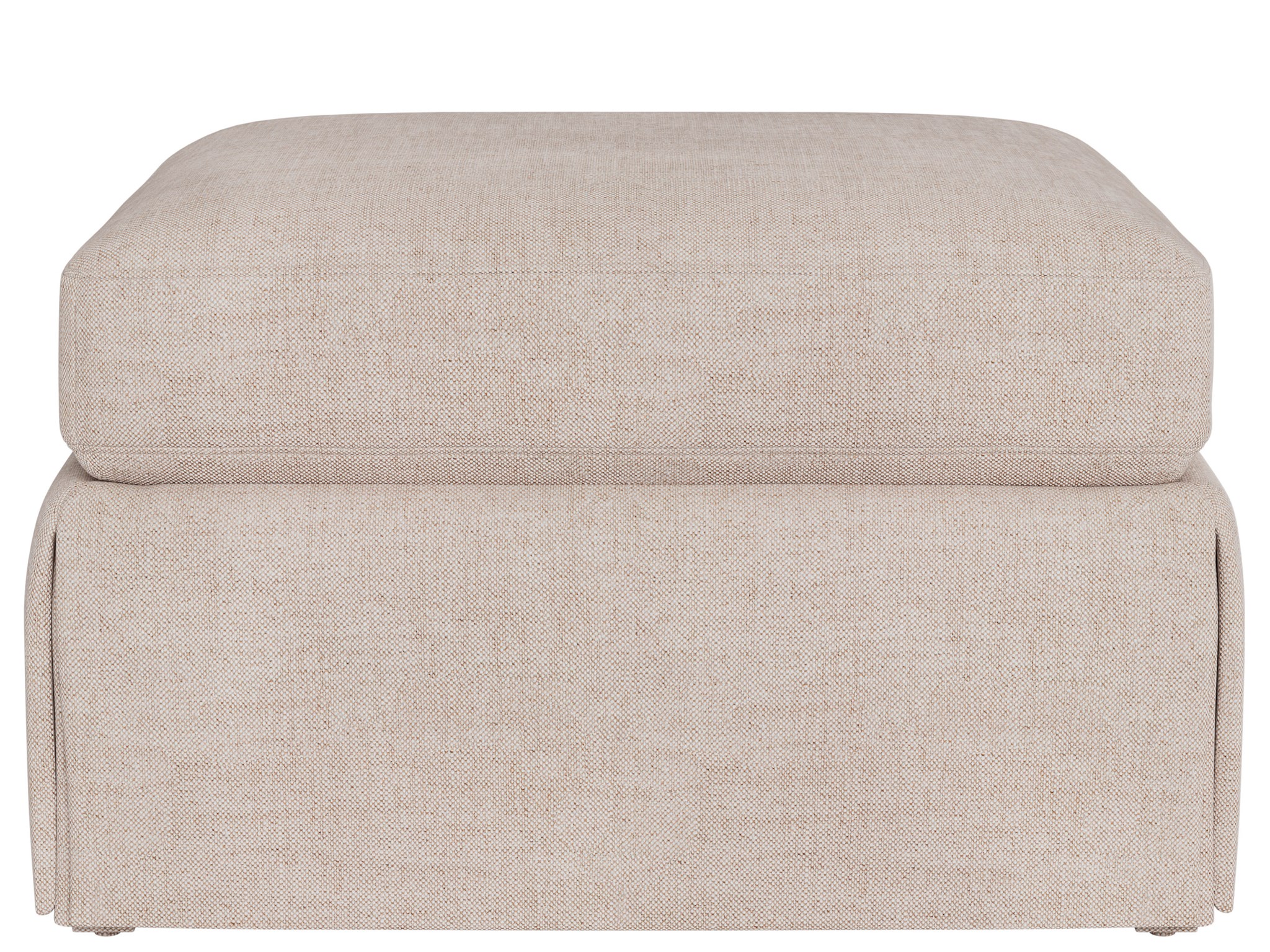 Hudson Skirted Petite Ottoman -Special Order