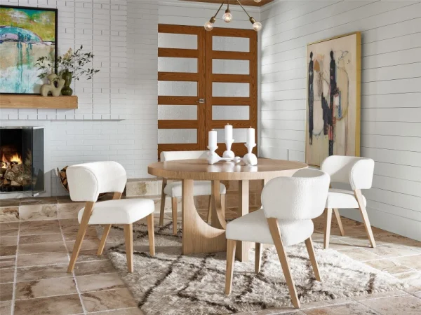 Modern Callon Round Dining Table - Image 4