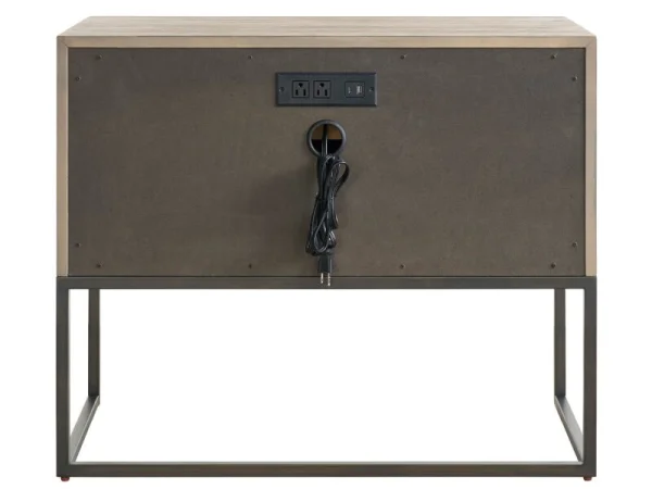Dwell Boulder Metal Base Nightstand - Image 6