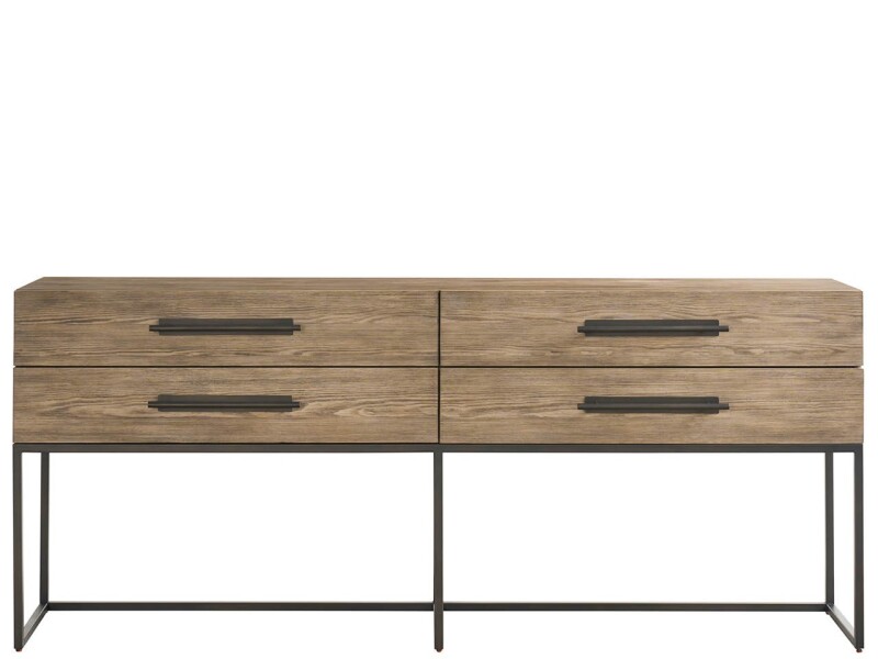 Dwell Boulder Metal Base Console