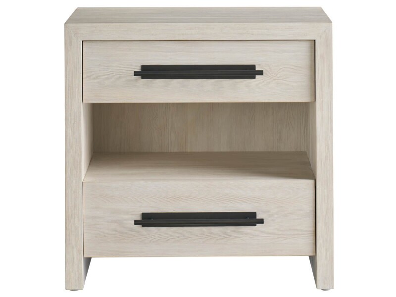 U462A350-101348253 Dwell River Rock Two Drawer Nightstand - Image 1