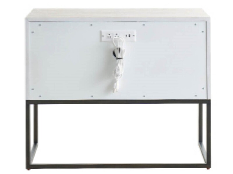 Dwell River Rock Metal Base Nightstand