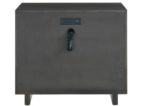 Modern Sable Three Drawer Nightstand - Image 4