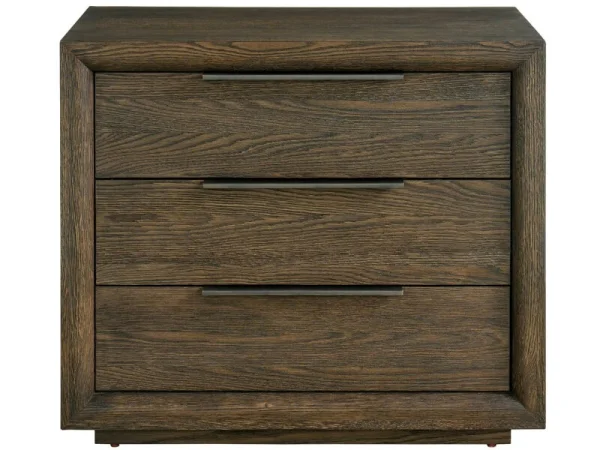 Modern Sable Plinth Nightstand - Image 4
