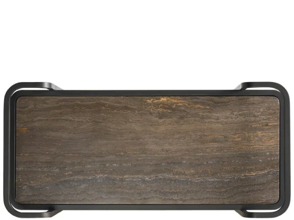 Modern Smoked Bronze Bar Cart - Image 3