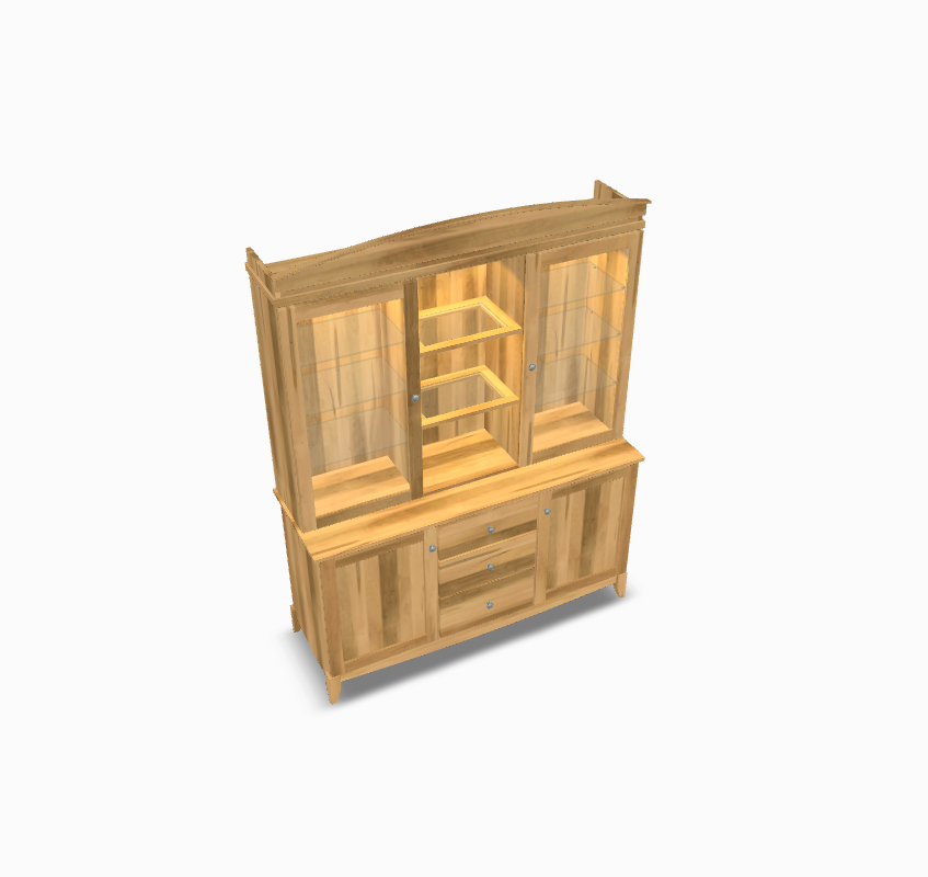 Urban Hutch (Top Piece)14"D x 60"W x 48"H