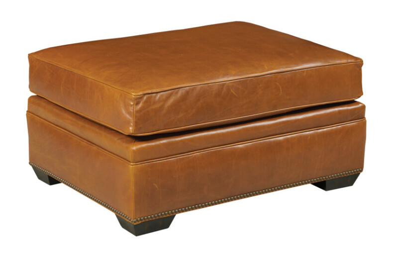 Kingston Ottoman - Leather