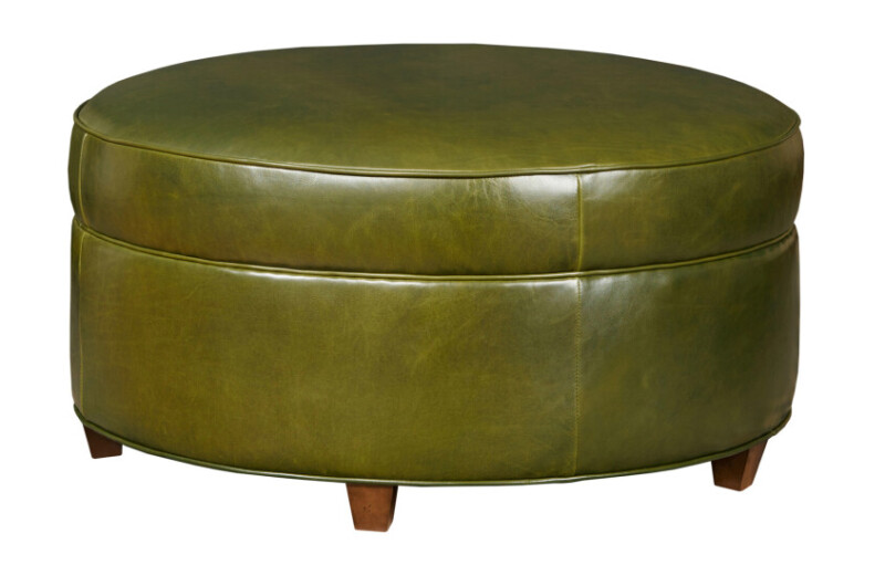 Monroe Cocktail Ottoman - Leather