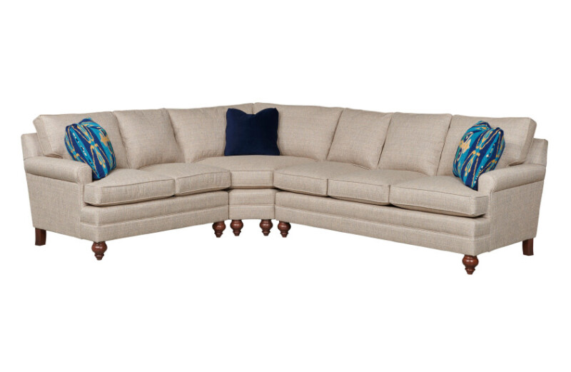 Upholstery Studio Select Sock Arm Sectional Package