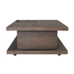 Athens Rectangular Coffee Table with Casters - Image 10