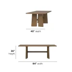 Lyra Rectangular Dining Table - Image 6