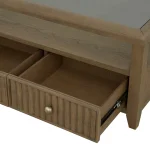 Reed Square Coffee Table with Casters - Image 6